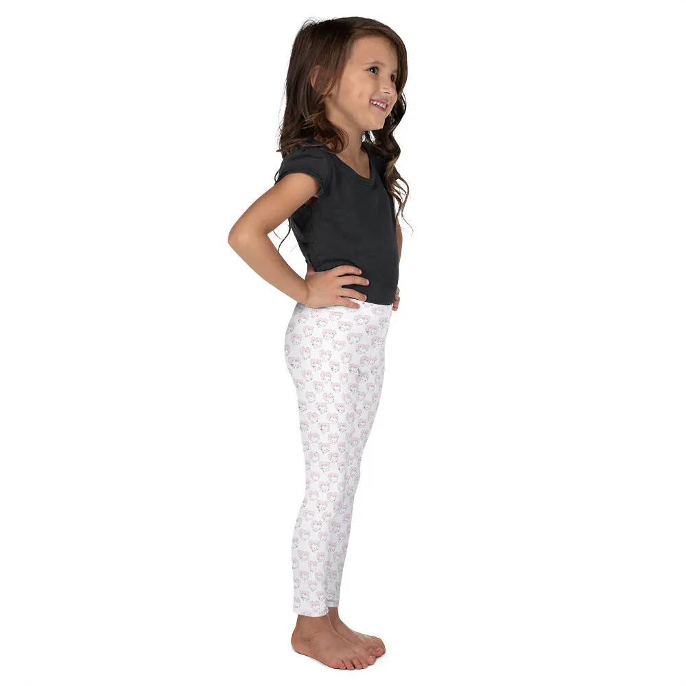 Kitty Love Pink Dots - Valentine's Day - Kid's Leggings