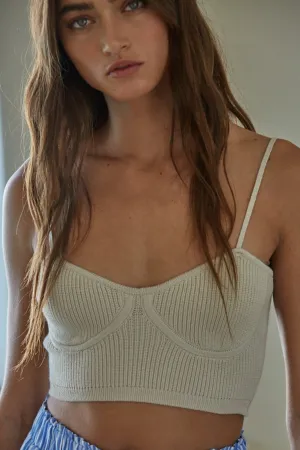 Knit bra top