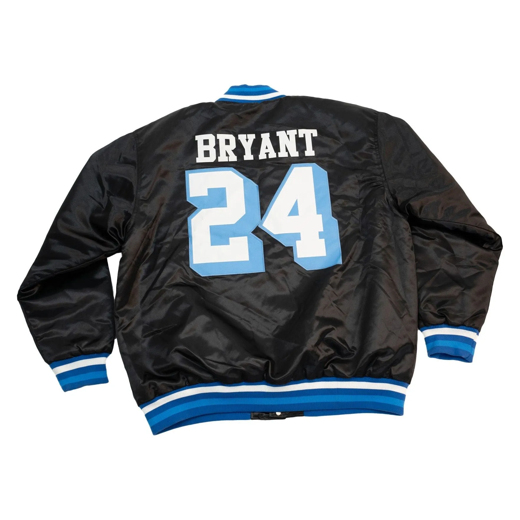 KOBE CRENSHAW SATIN JACKET (BLACK/BLUE)