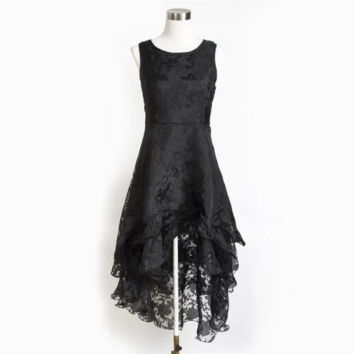 ladies Organza dresses vestidos irregular