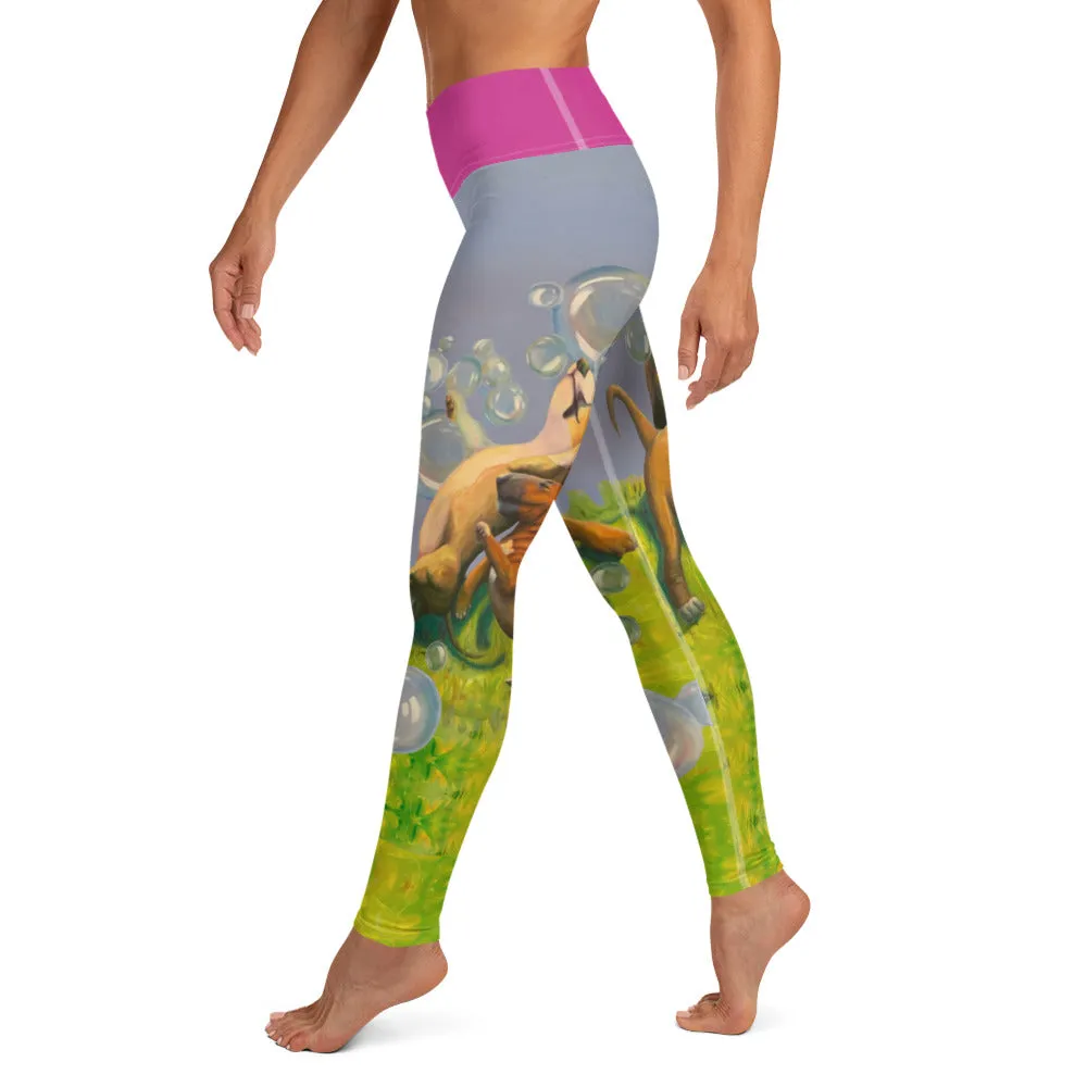 Leggings with Bull Terriers "Bubbles"