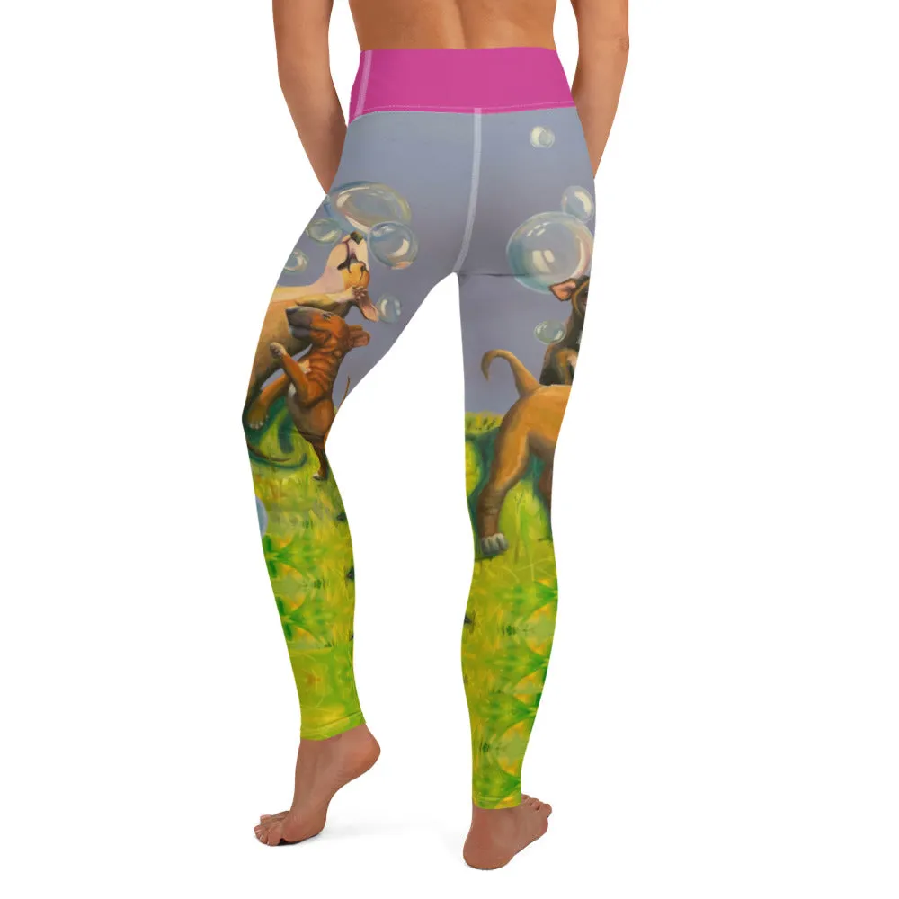 Leggings with Bull Terriers "Bubbles"