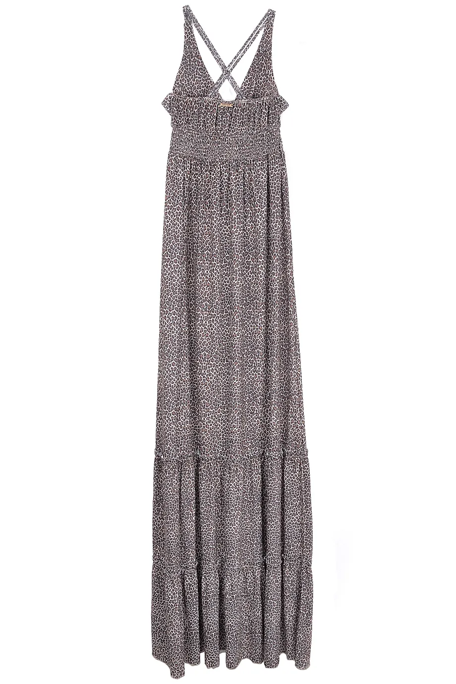 LEOPARD Brown Leopard Long Dress