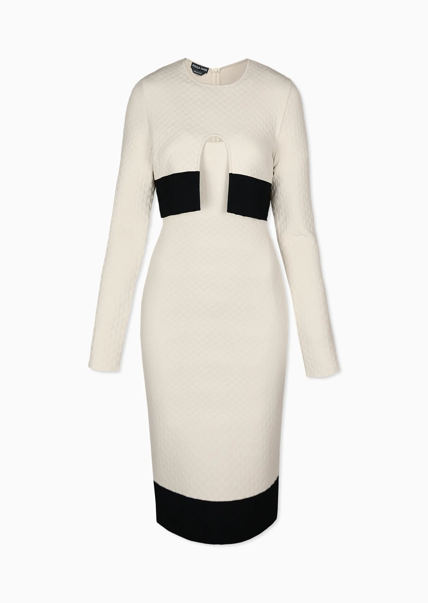 Louvre – Polka Dot Pique Sleeveless Pencil Dress
