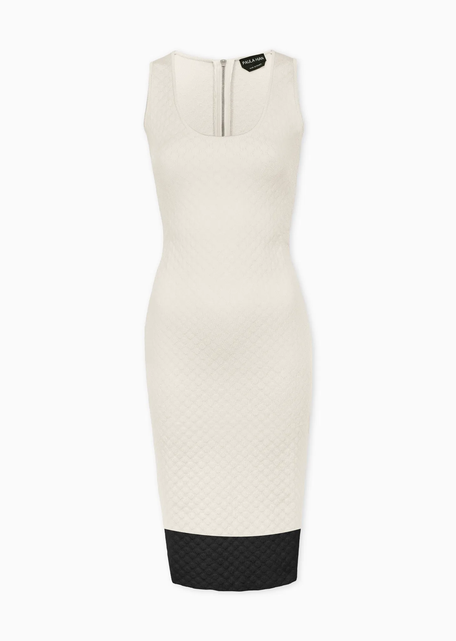 Louvre – Polka Dot Pique Sleeveless Pencil Dress