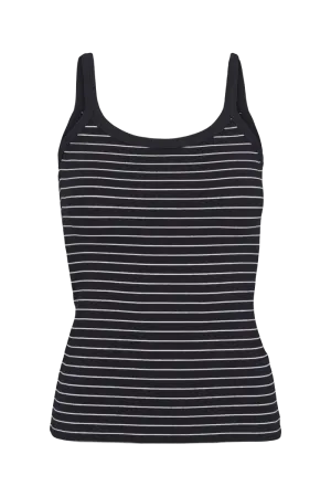 Ludmilla Strap Top - Black / bright white