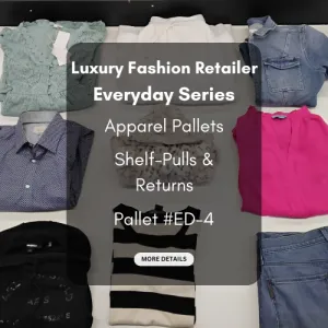 Luxury Fashion Retailer | Everyday Series | Apparel Pallets | Shelf Pulls & Returns | Manifested | Pallet #ED-4