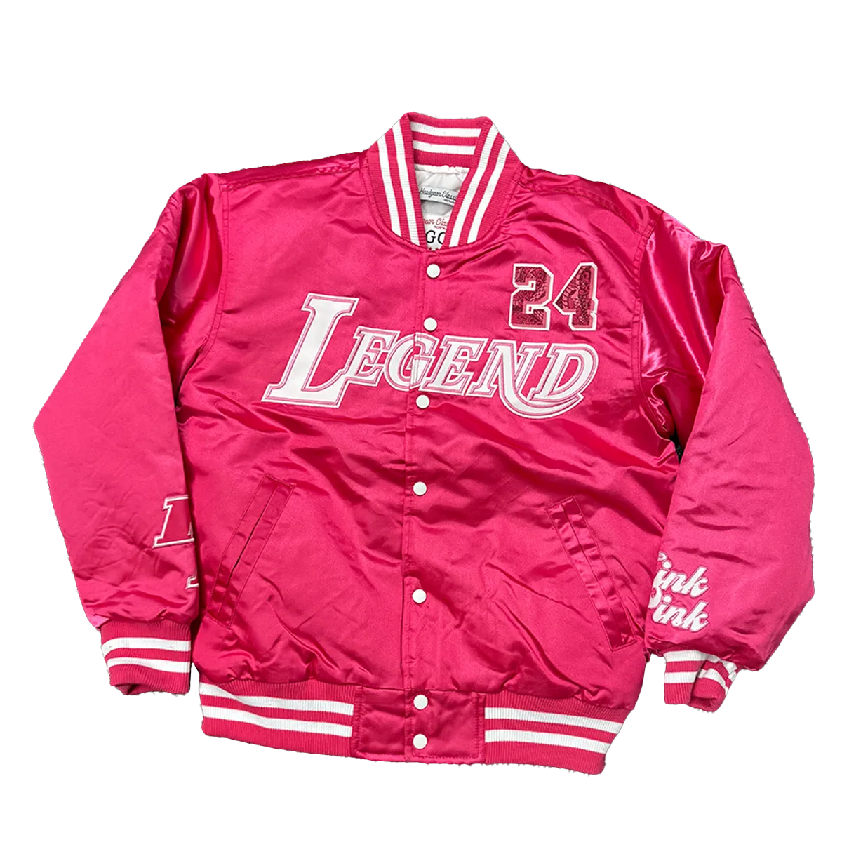 MAMBA THINK PINK SATIN JACKET (PINK)