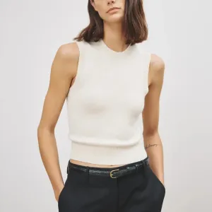 May Sweater Tank in Ivory