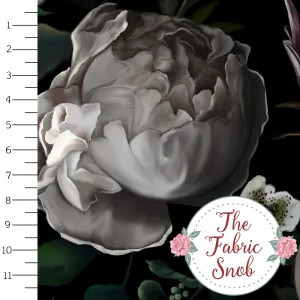 MEGA Garden After Nightfall - Round 5-2021 Flash Florals - 1/2 metre