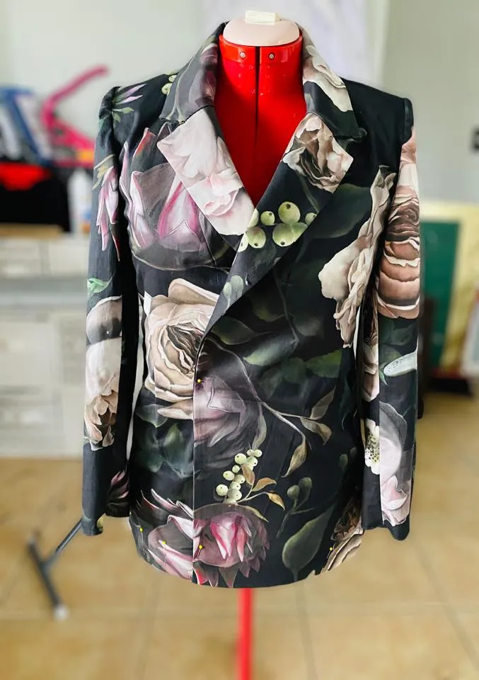 MEGA Garden After Nightfall - Round 5-2021 Flash Florals - 1/2 metre