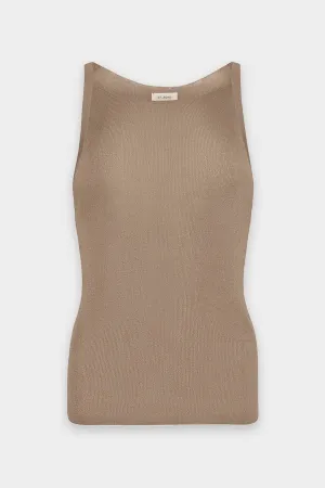 Min Knit Tank Top in Oak