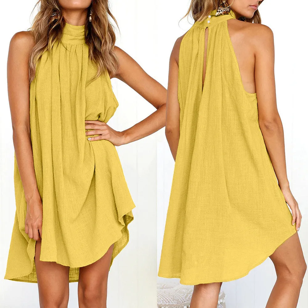 Minky Sleeveless Party Dress