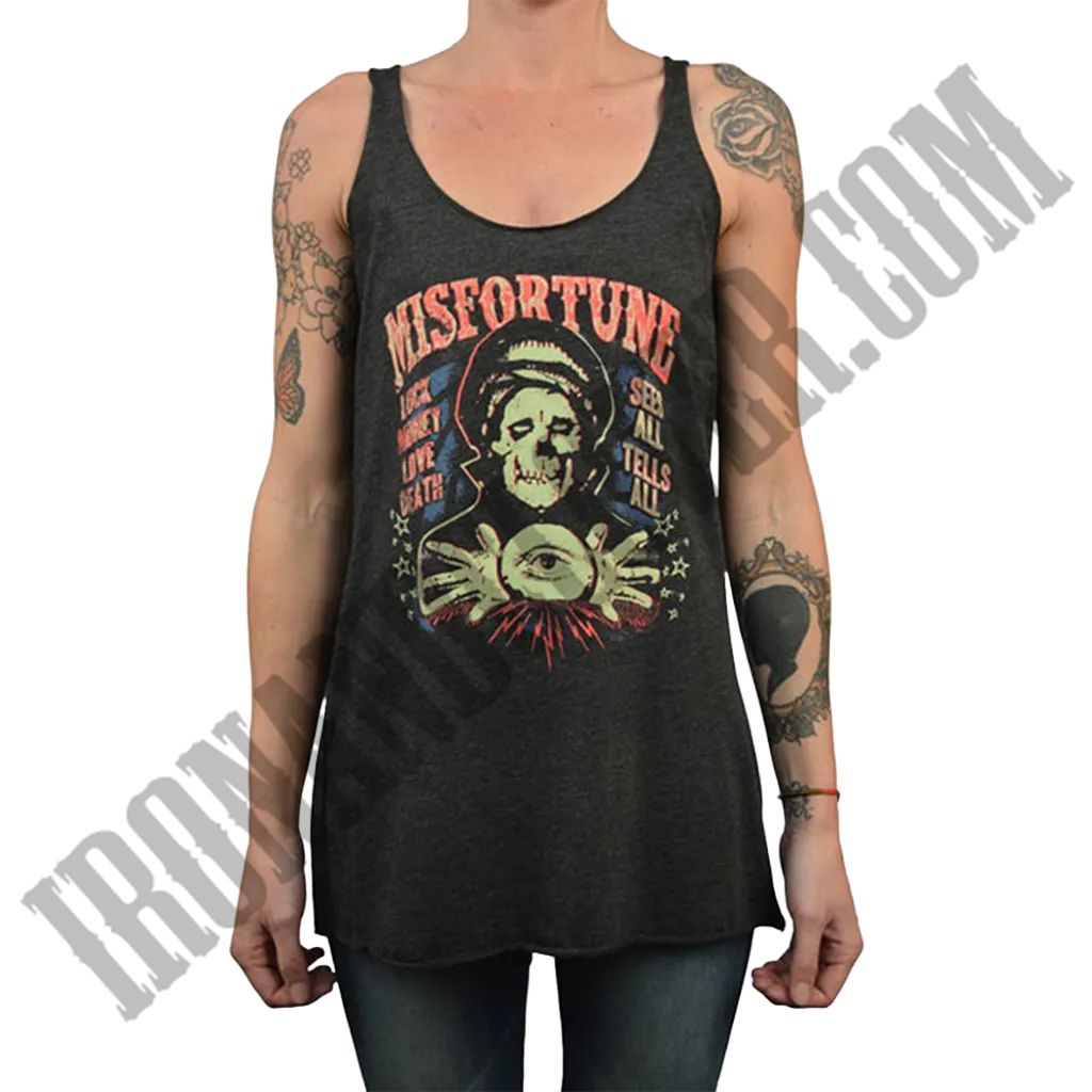 Misfortune Unfinished Racerback Tank Top