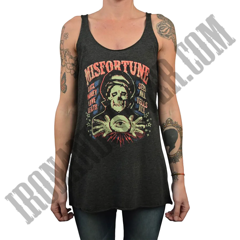 Misfortune Unfinished Racerback Tank Top