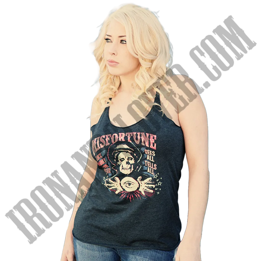 Misfortune Unfinished Racerback Tank Top