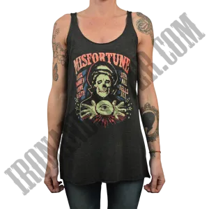 Misfortune Unfinished Racerback Tank Top