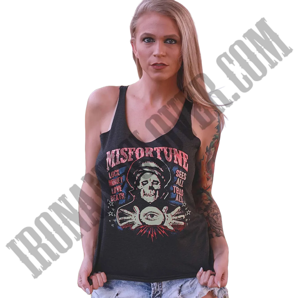 Misfortune Unfinished Racerback Tank Top