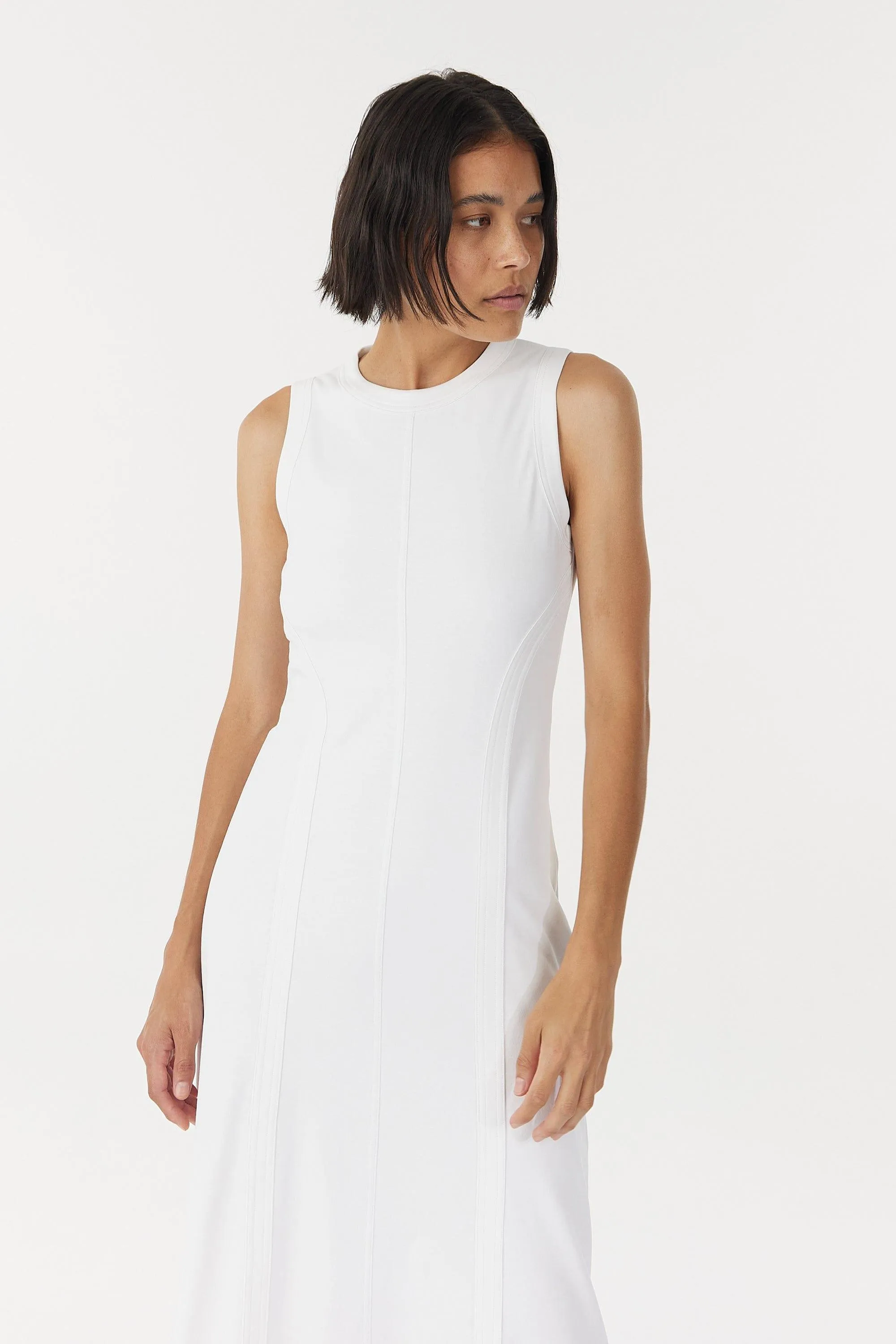 MOMENTUM OPEN BACK MAXI DRESS | WHITE