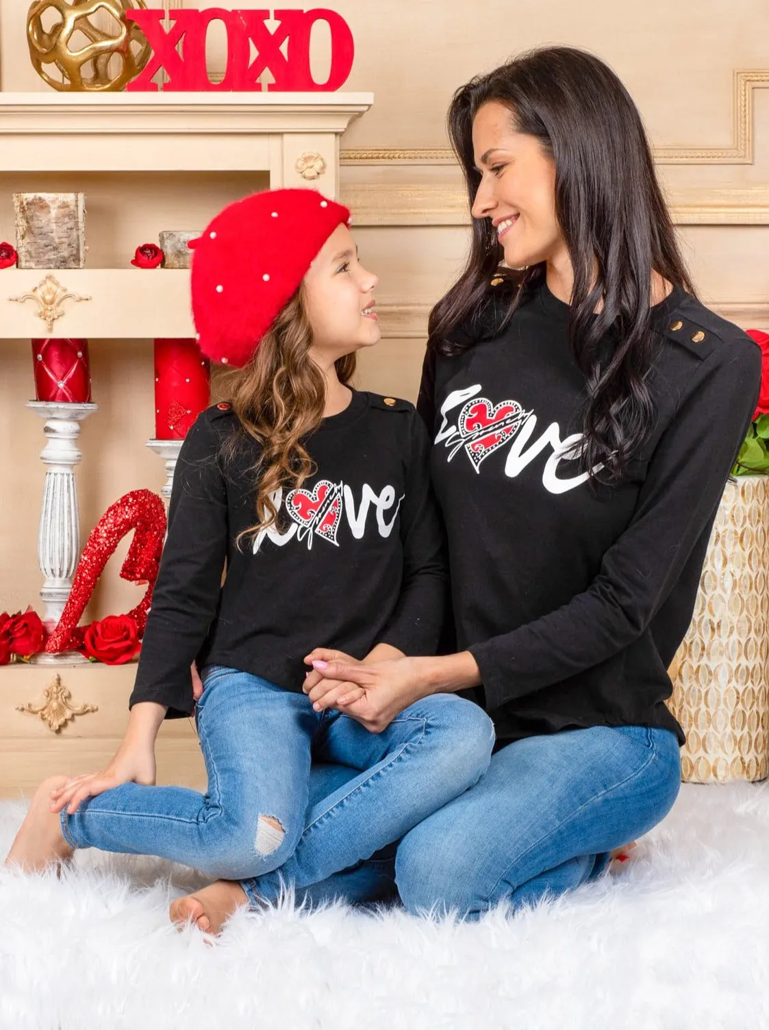 Mommy and Me Match My Love Top