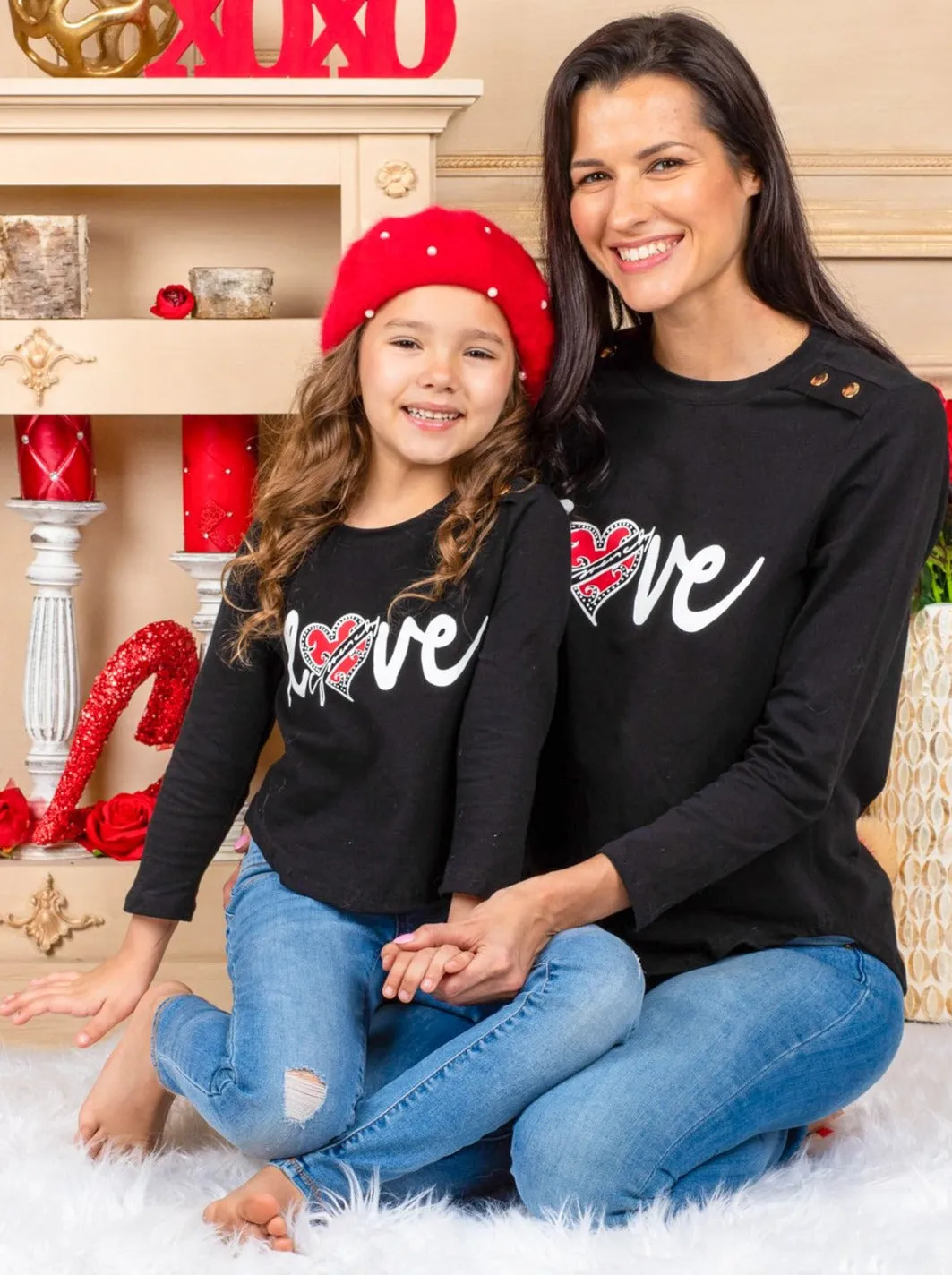 Mommy and Me Match My Love Top