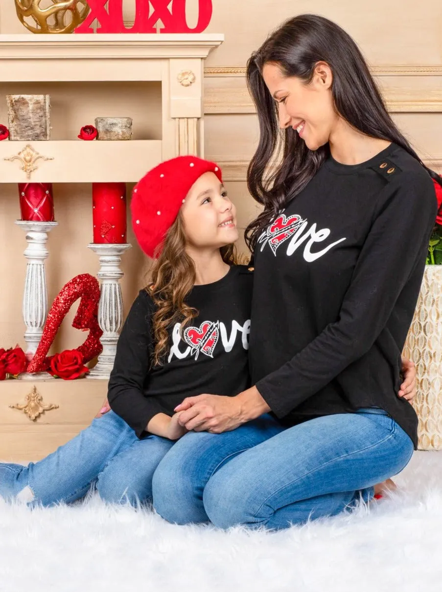 Mommy and Me Match My Love Top