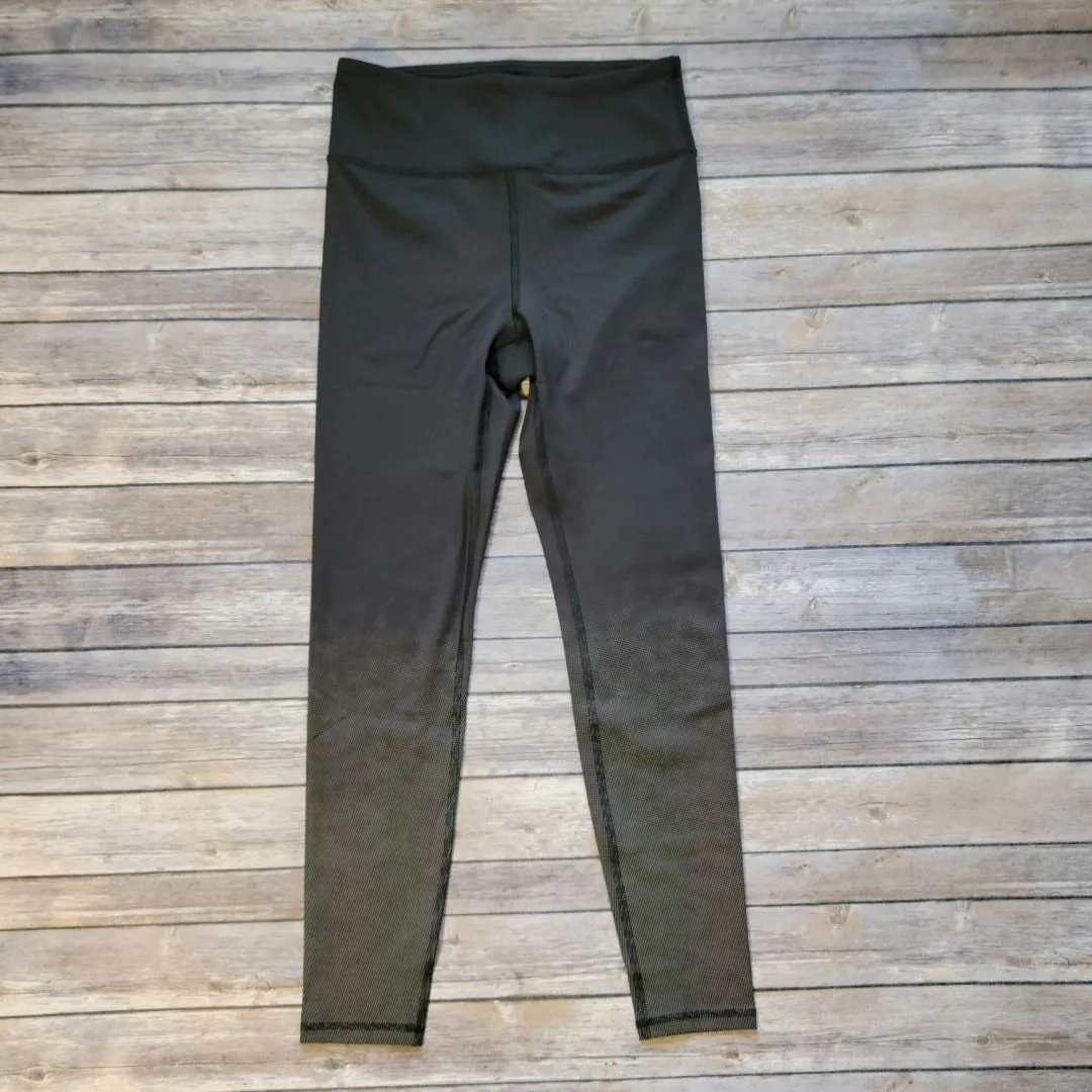 MONO B APH2939 BLACK HIGH RISE BOOTY LIFT YOGA LEGGINGS W/ REFLECTIVE DOT DETAIL