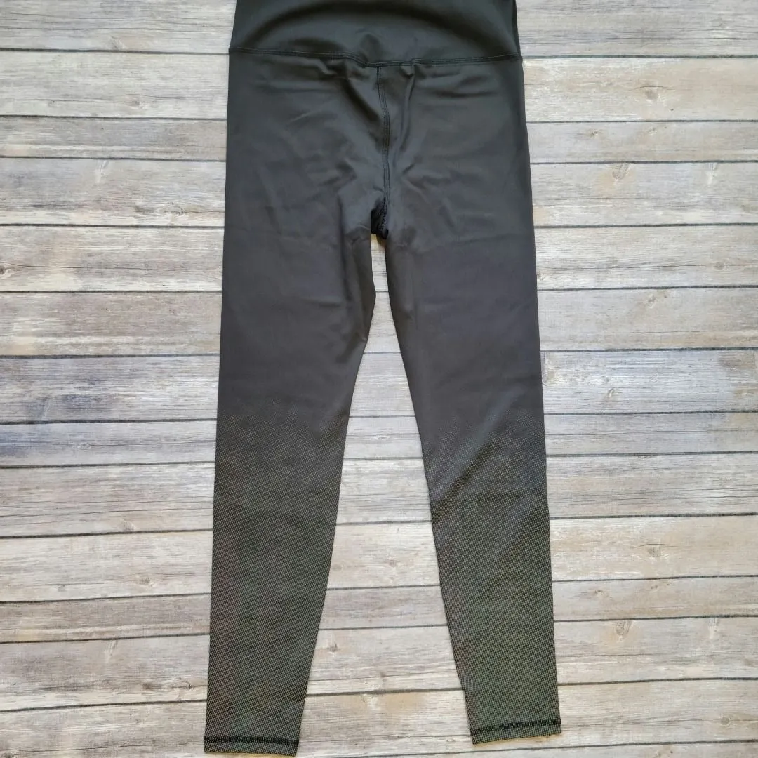 MONO B APH2939 BLACK HIGH RISE BOOTY LIFT YOGA LEGGINGS W/ REFLECTIVE DOT DETAIL