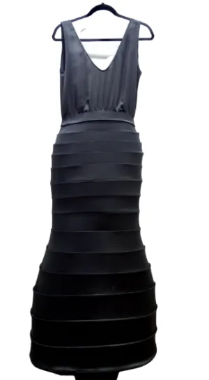 Moschino Silk Contoured Hoop-Skirt Gown