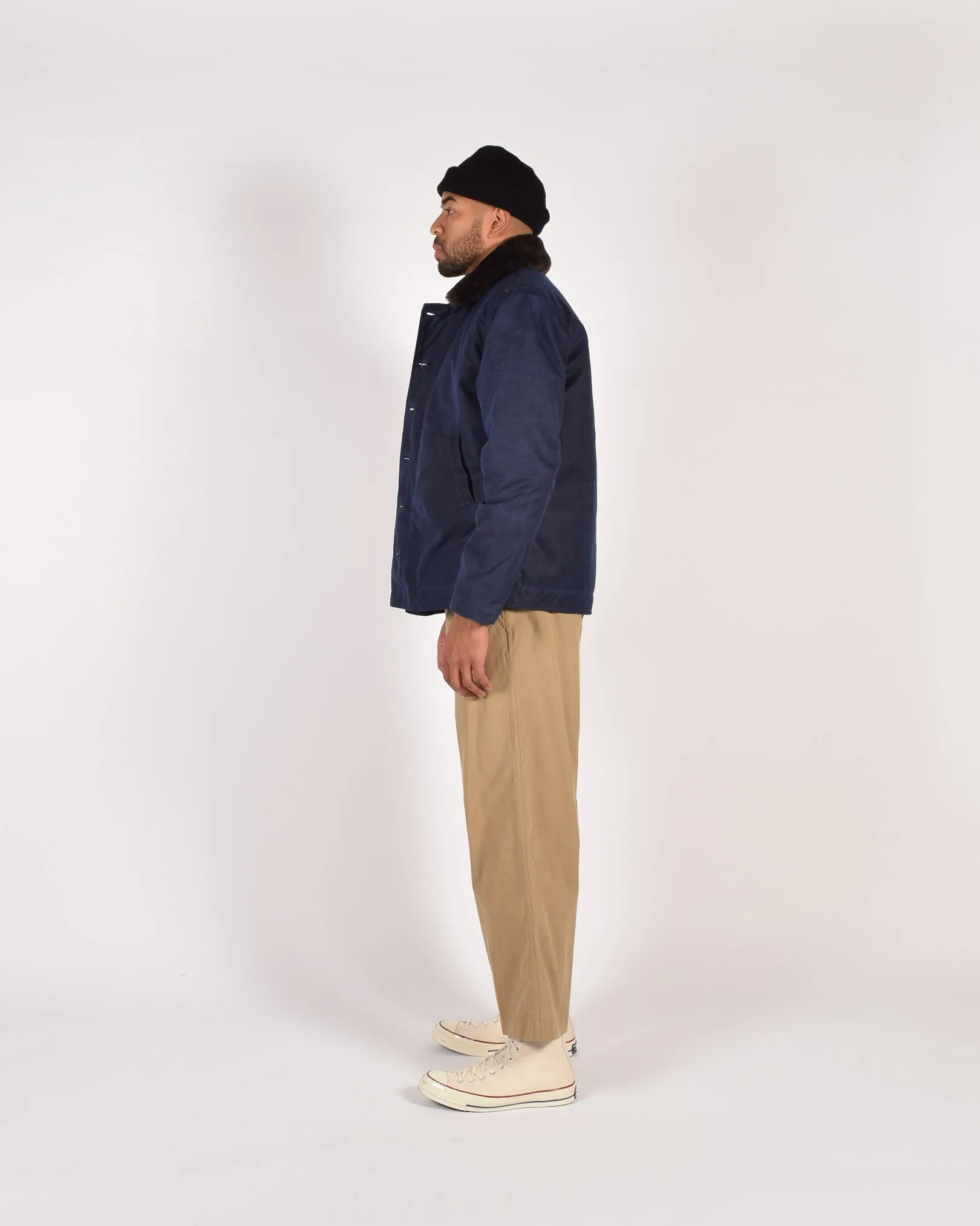 N-1 Deck Jacket - Navy / Brown