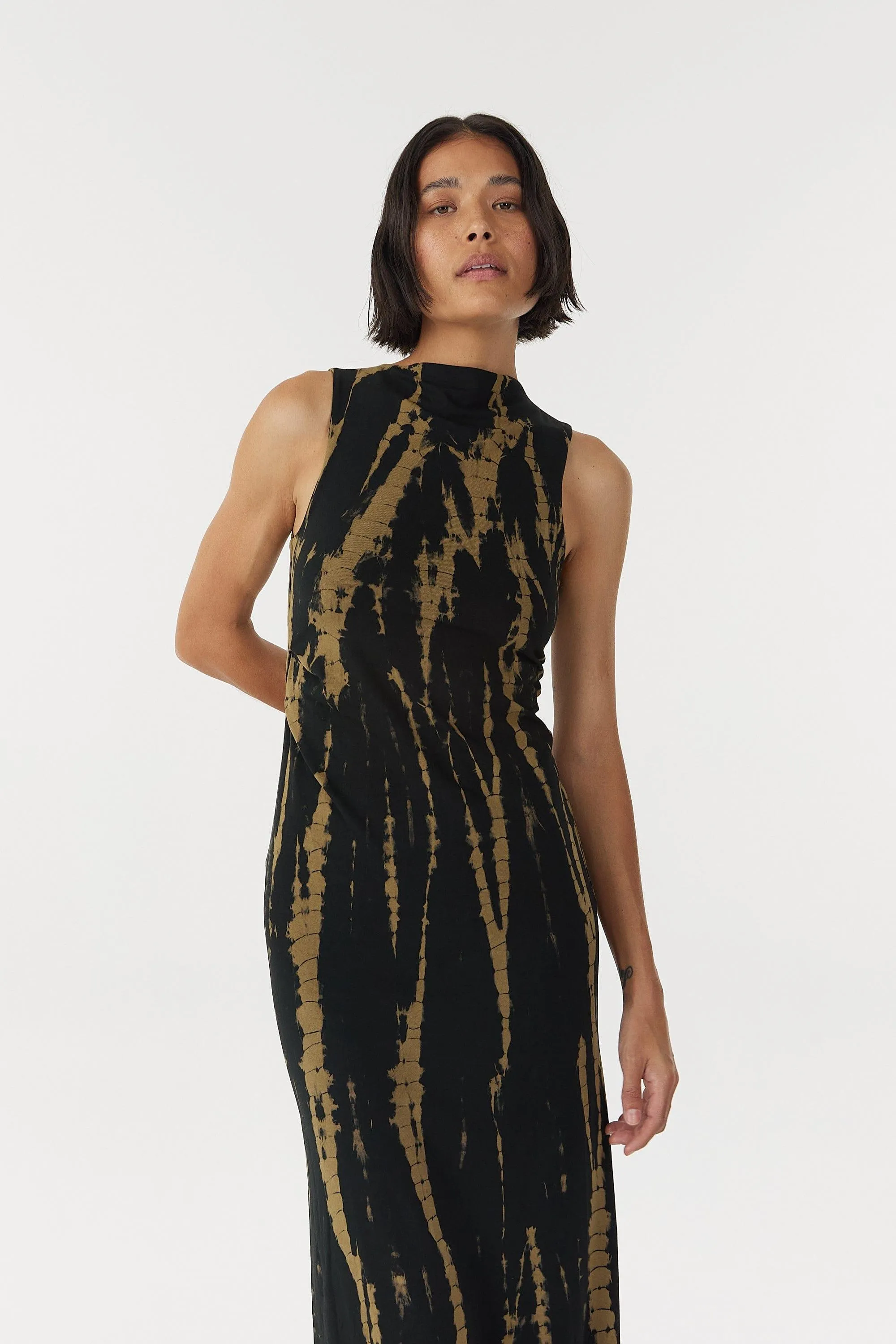NEBULAR MAXI DRESS | TIE DYE