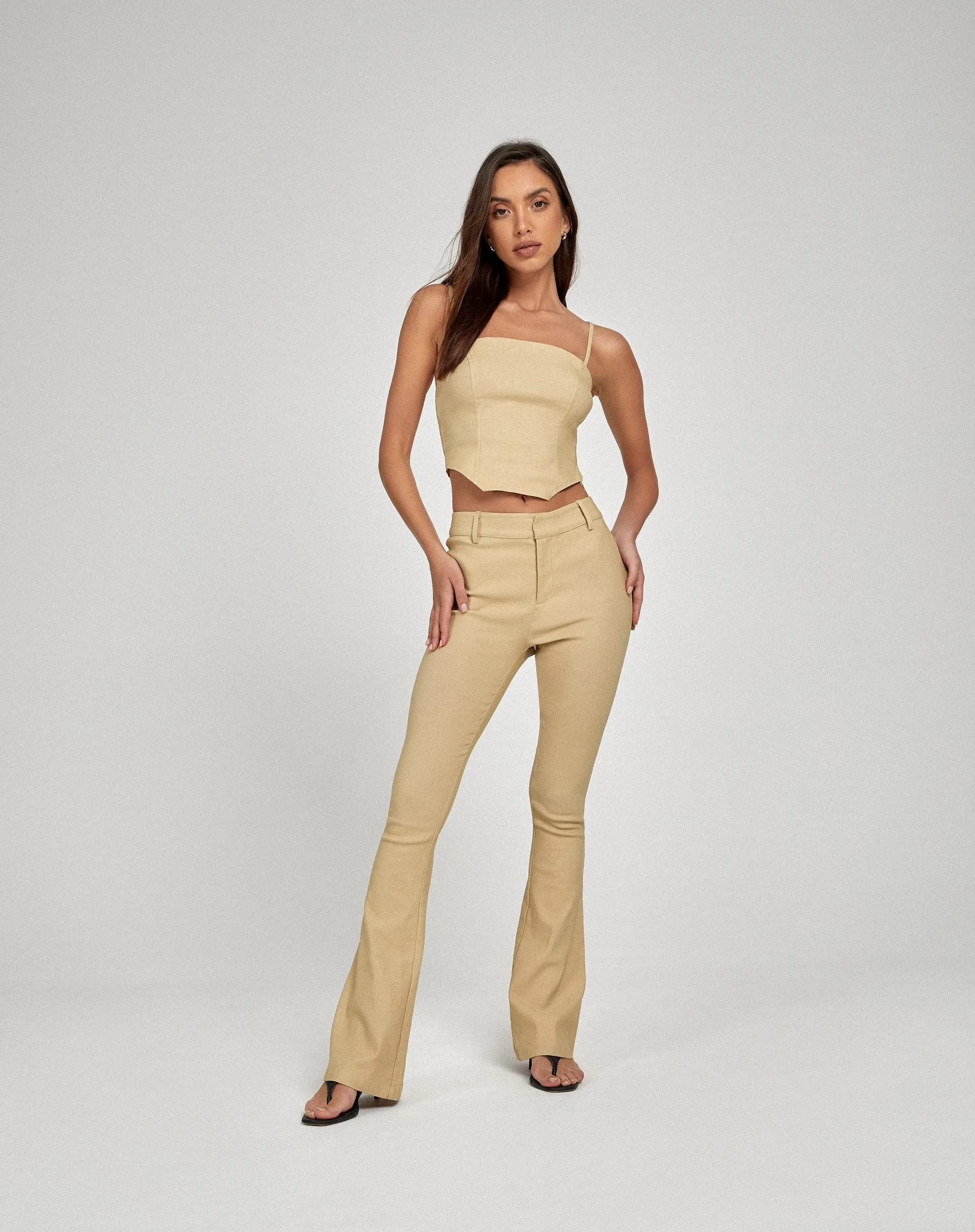 Neiwa Cami Top in Tailoring Ecru