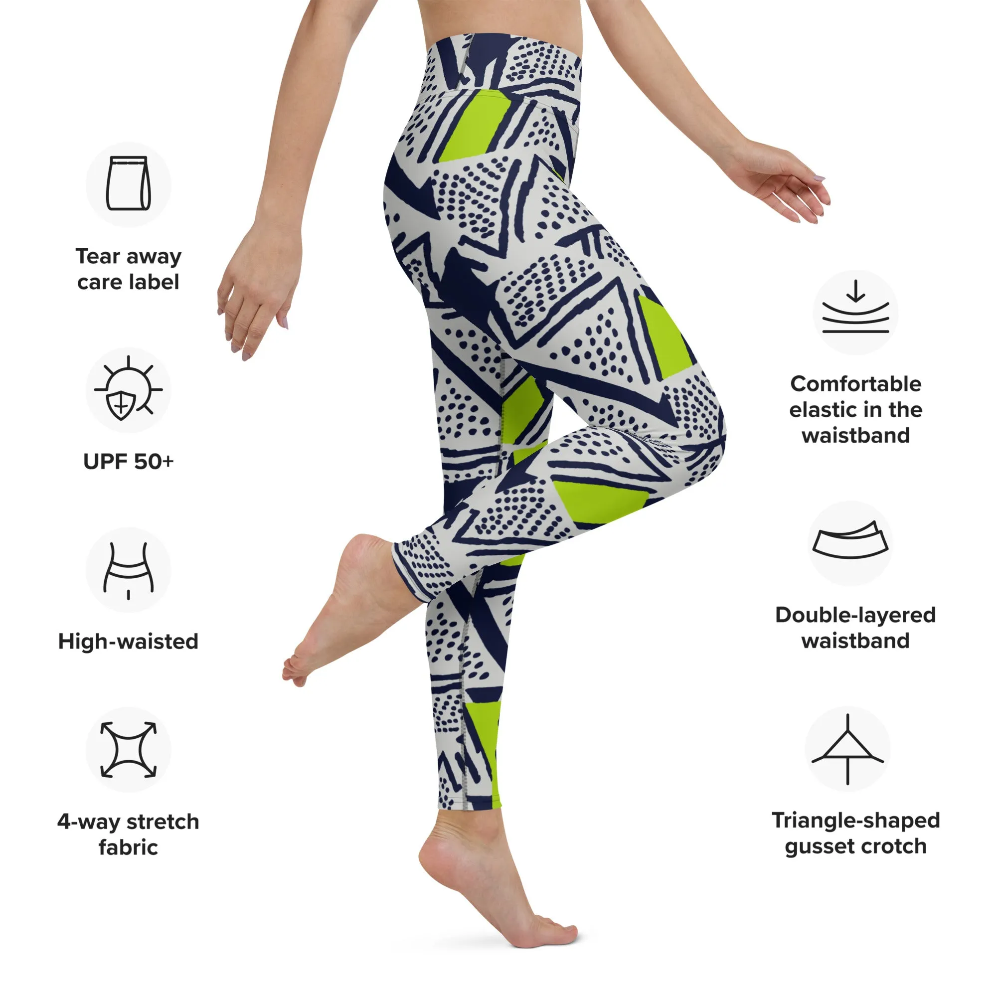 Neo--Tribal Pulse Yoga Leggings