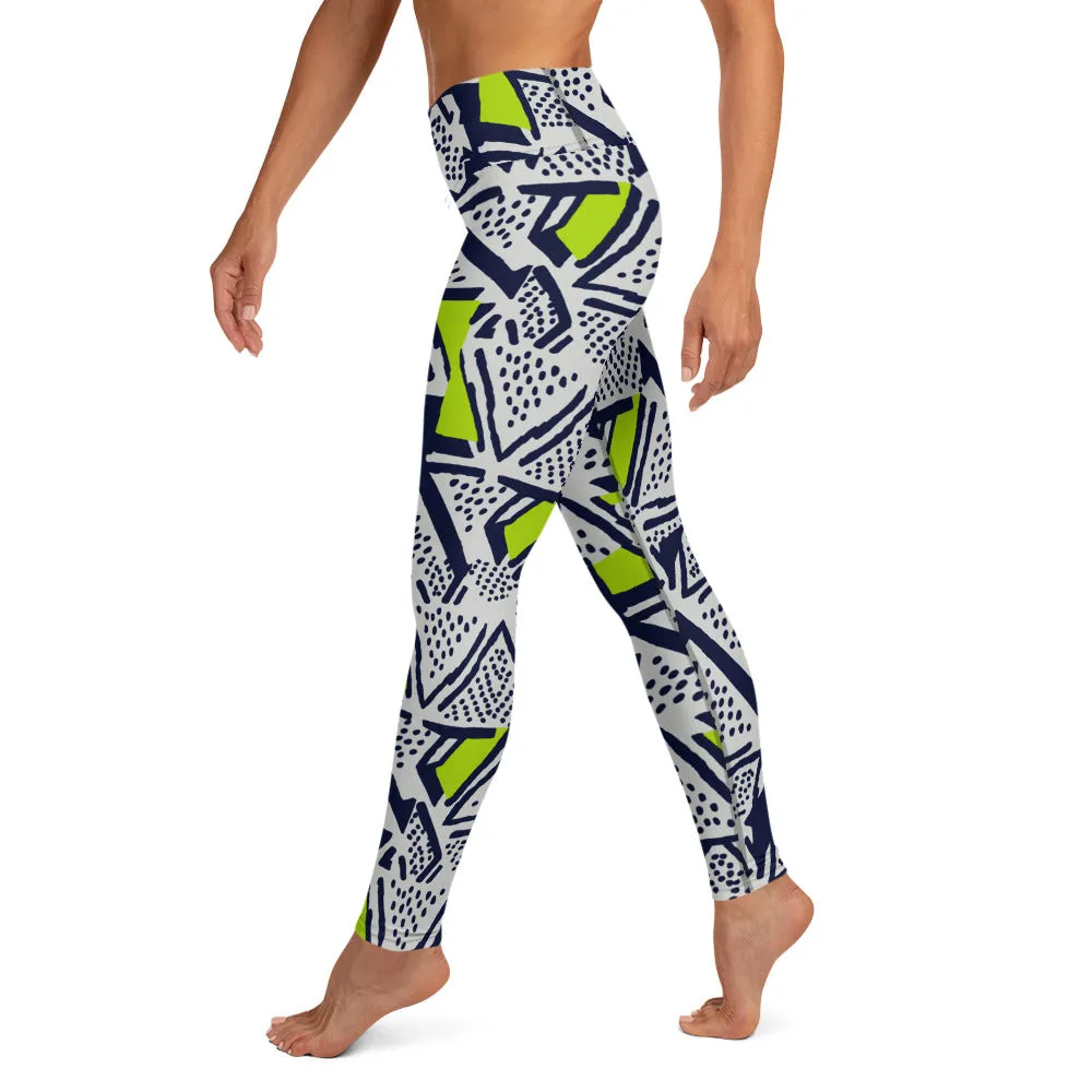Neo--Tribal Pulse Yoga Leggings