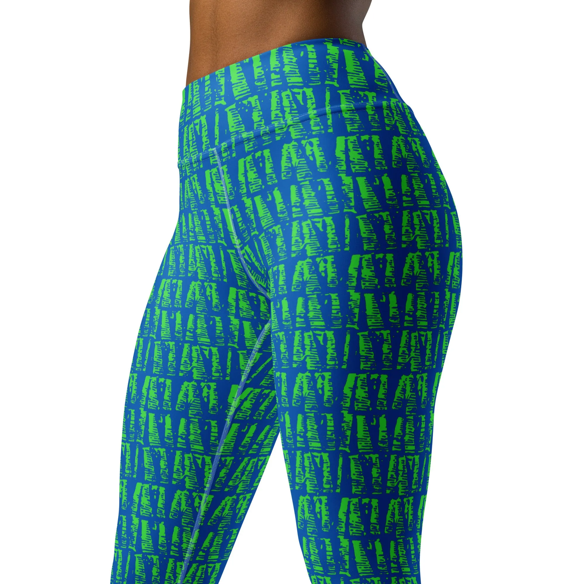 Neon Batik Yoga Leggings
