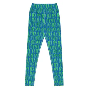 Neon Batik Yoga Leggings