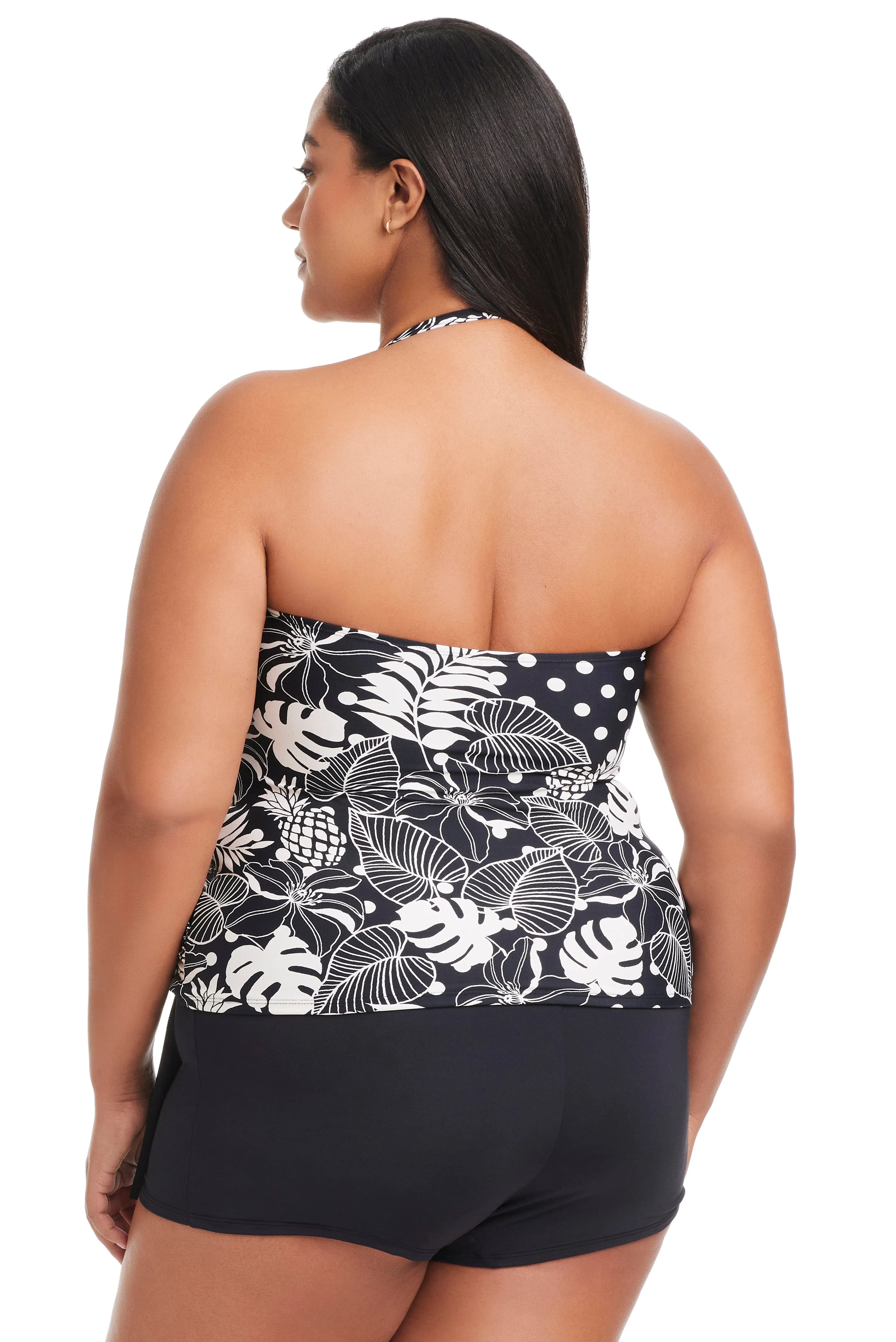NEW! Plus Size Double Trouble Shirred Bandini Top