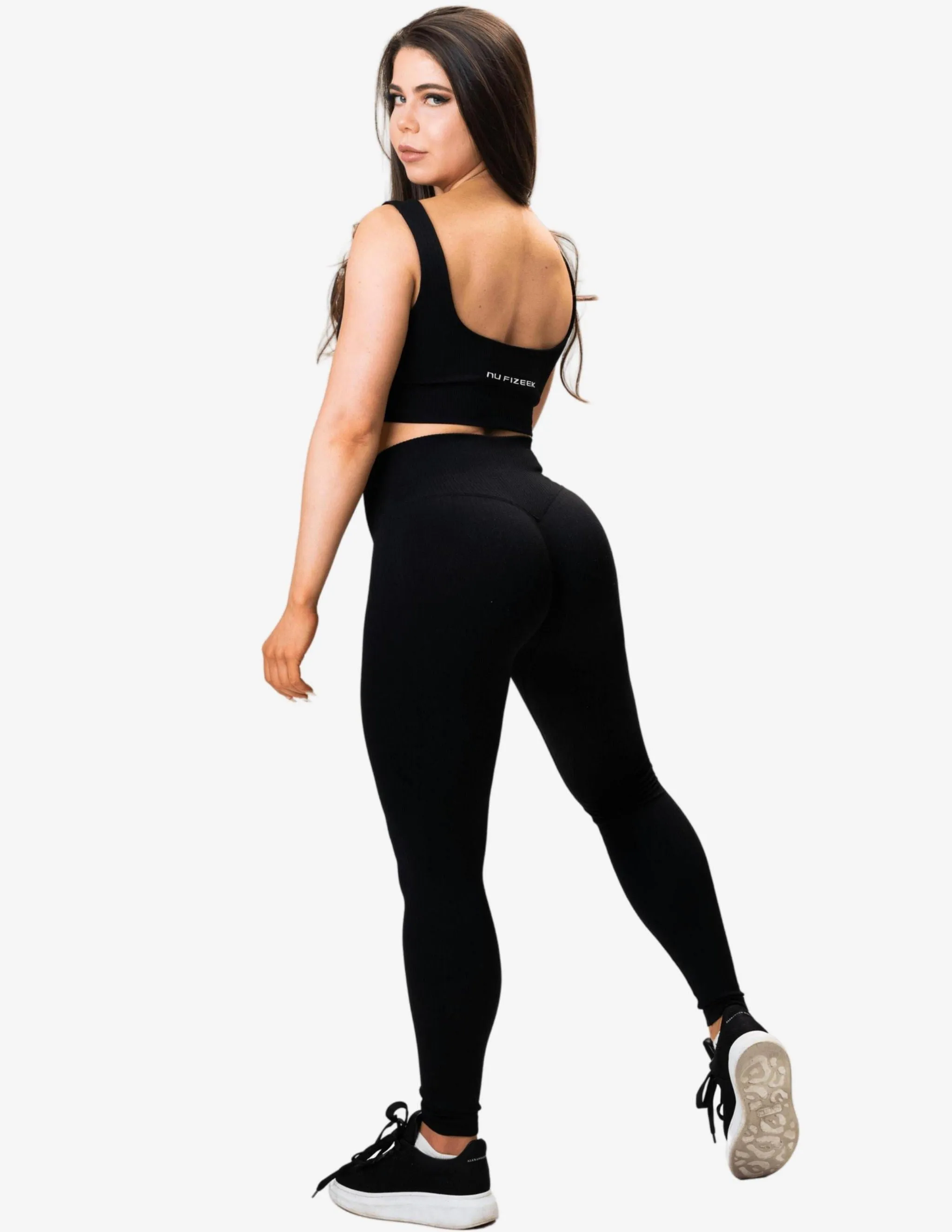 NU RIBBED-AIR LEGGINGS BLACK
