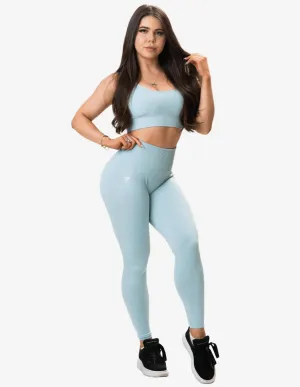NU RIBBED-AIR LEGGINGS BLUE