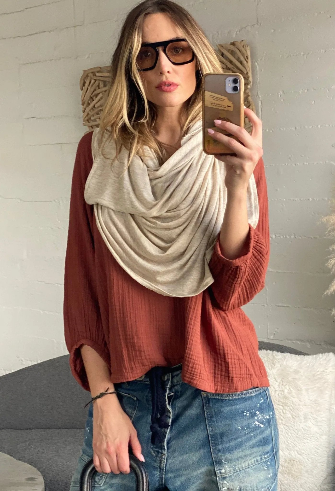 Oatmeal Kimono Cardi - Sale