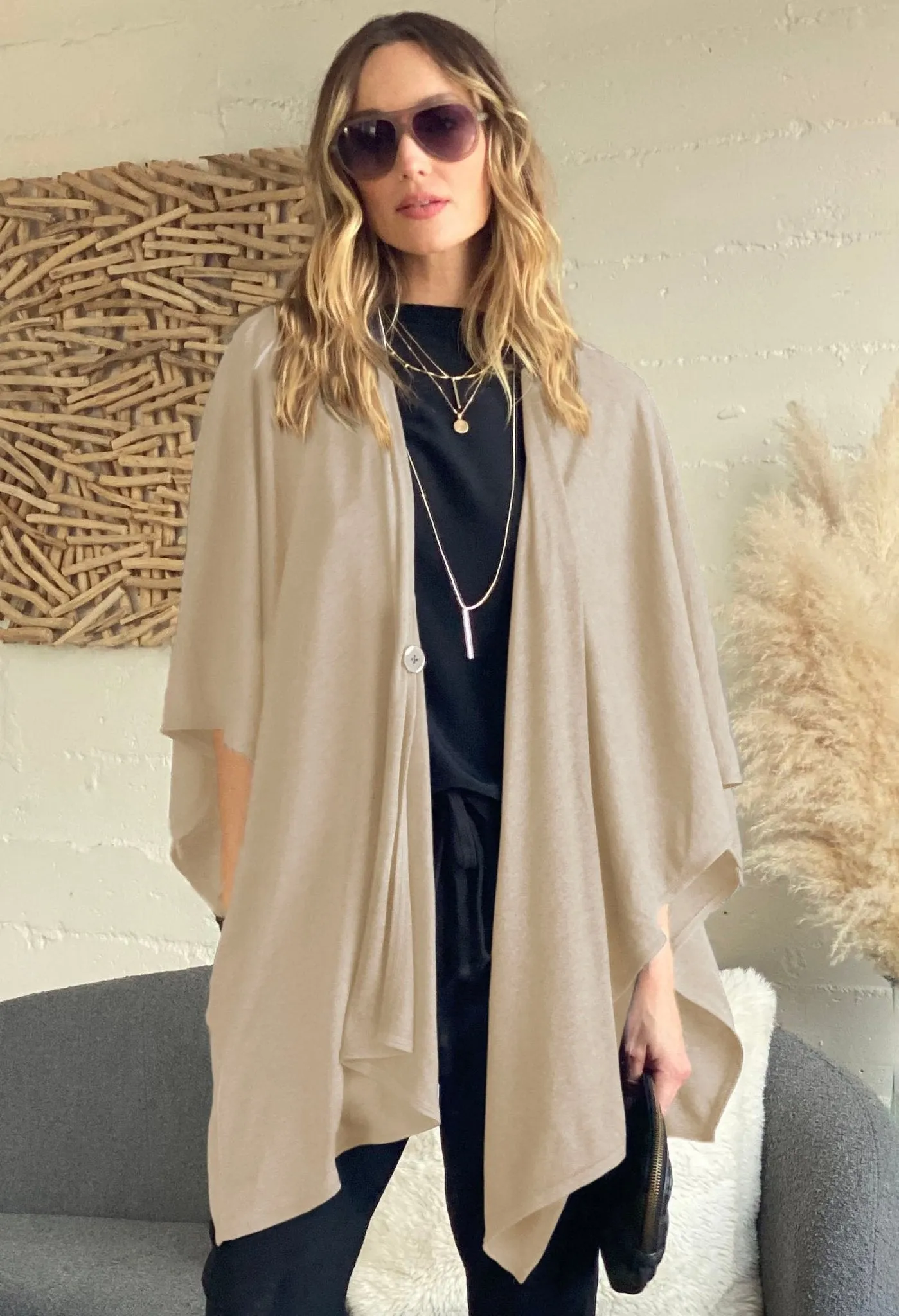 Oatmeal Kimono Cardi - Sale