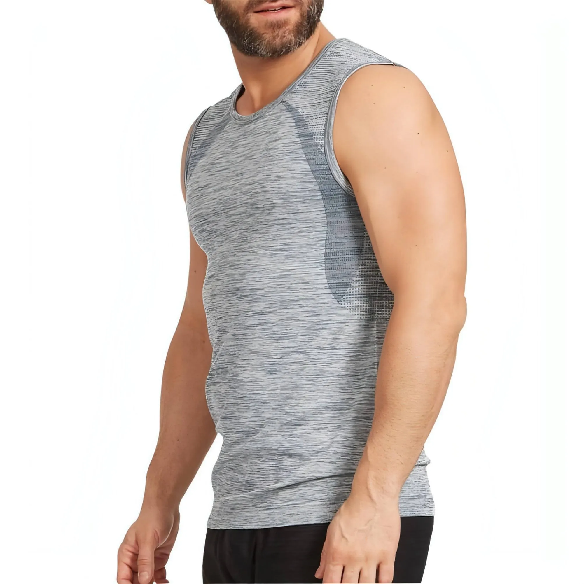 Ohmme Chandra Mens Yoga Vest - Blue