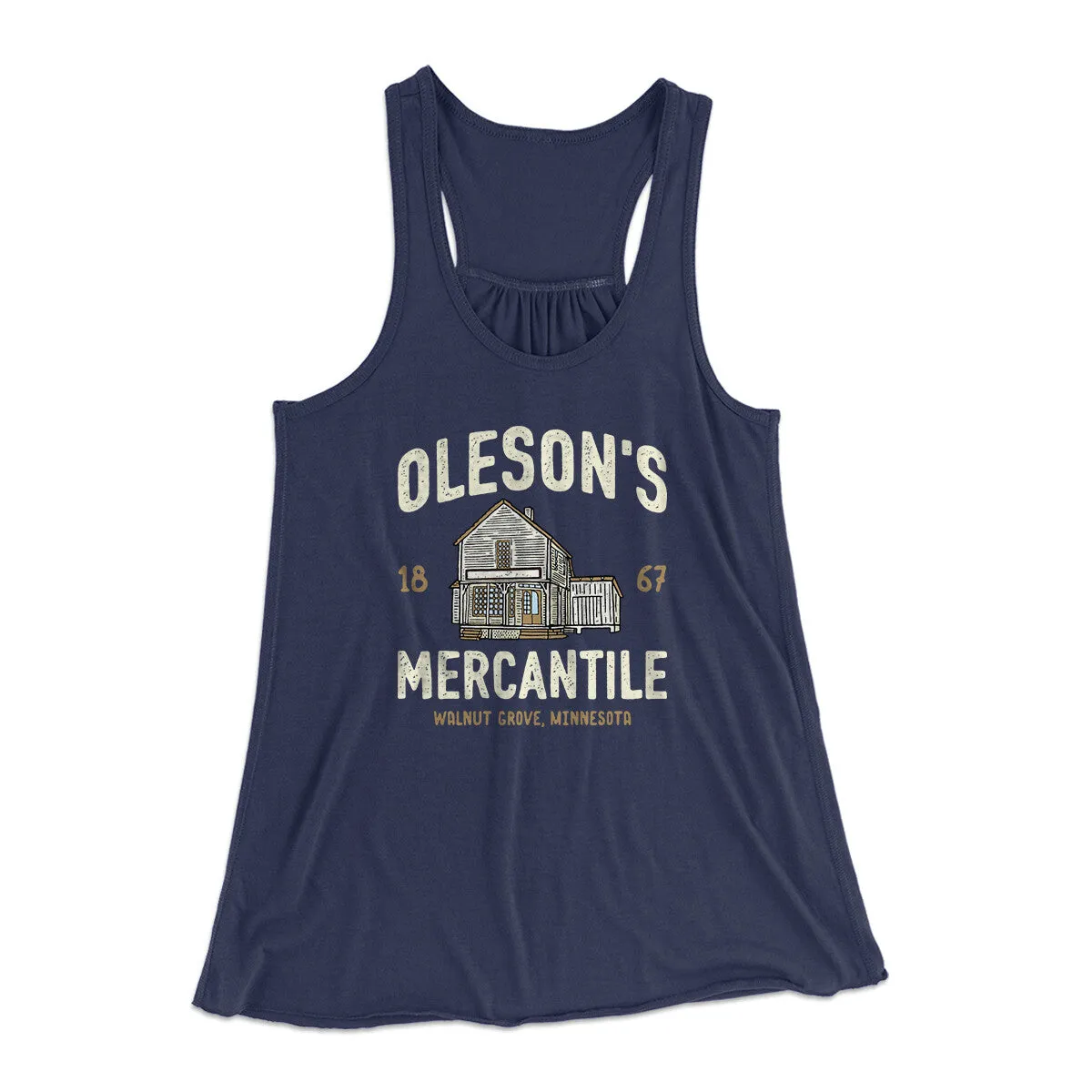 Oleson's Mercantile Women's Flowey Racerback Tank Top