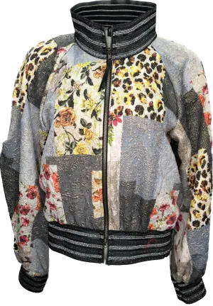 Ornament Patch Bomber Jacket
