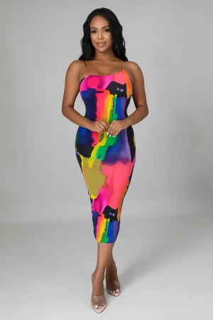 Parisa Print Dress