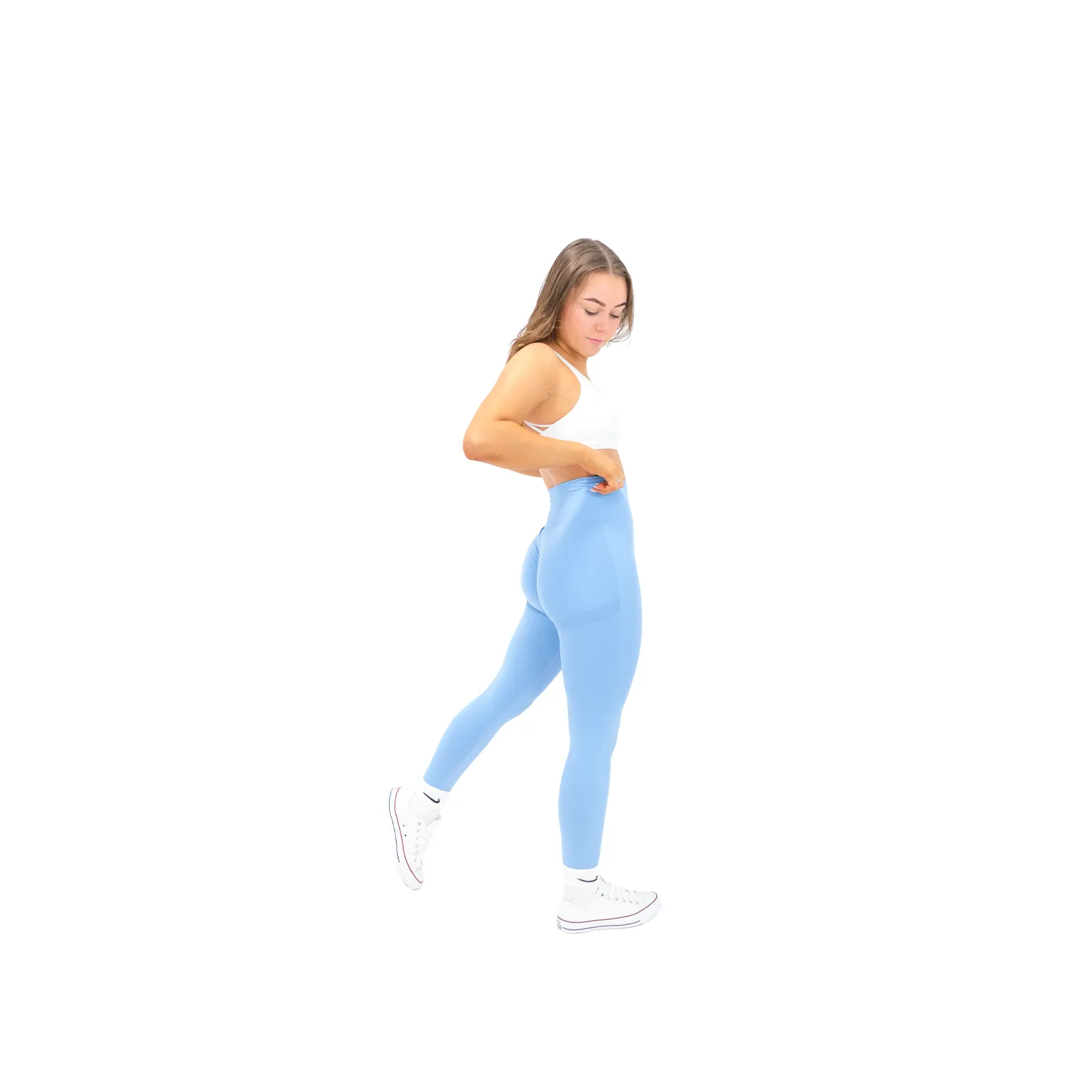 Peach Leggings - Blue