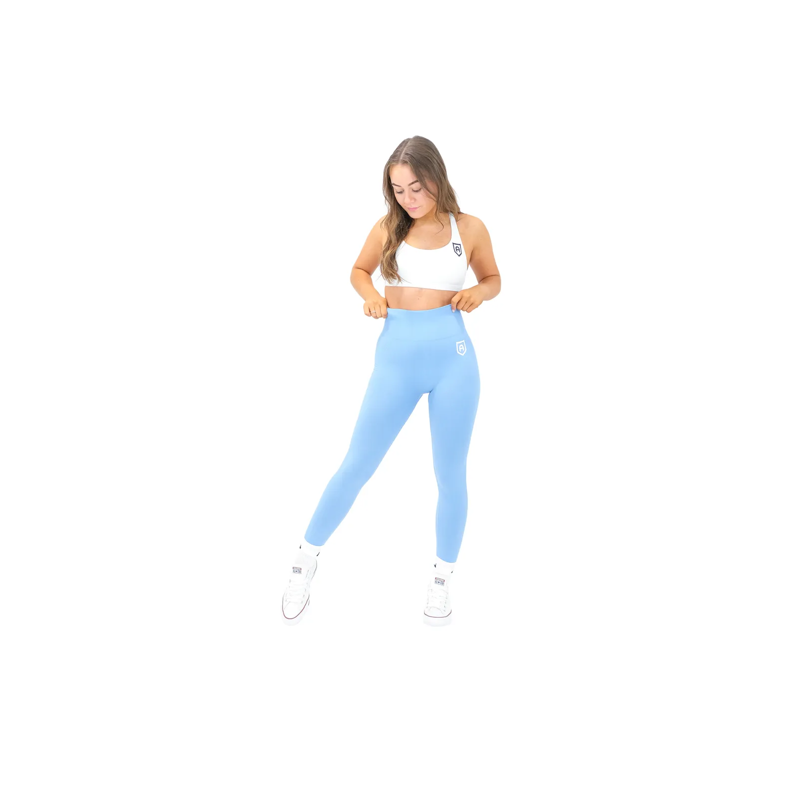 Peach Leggings - Blue