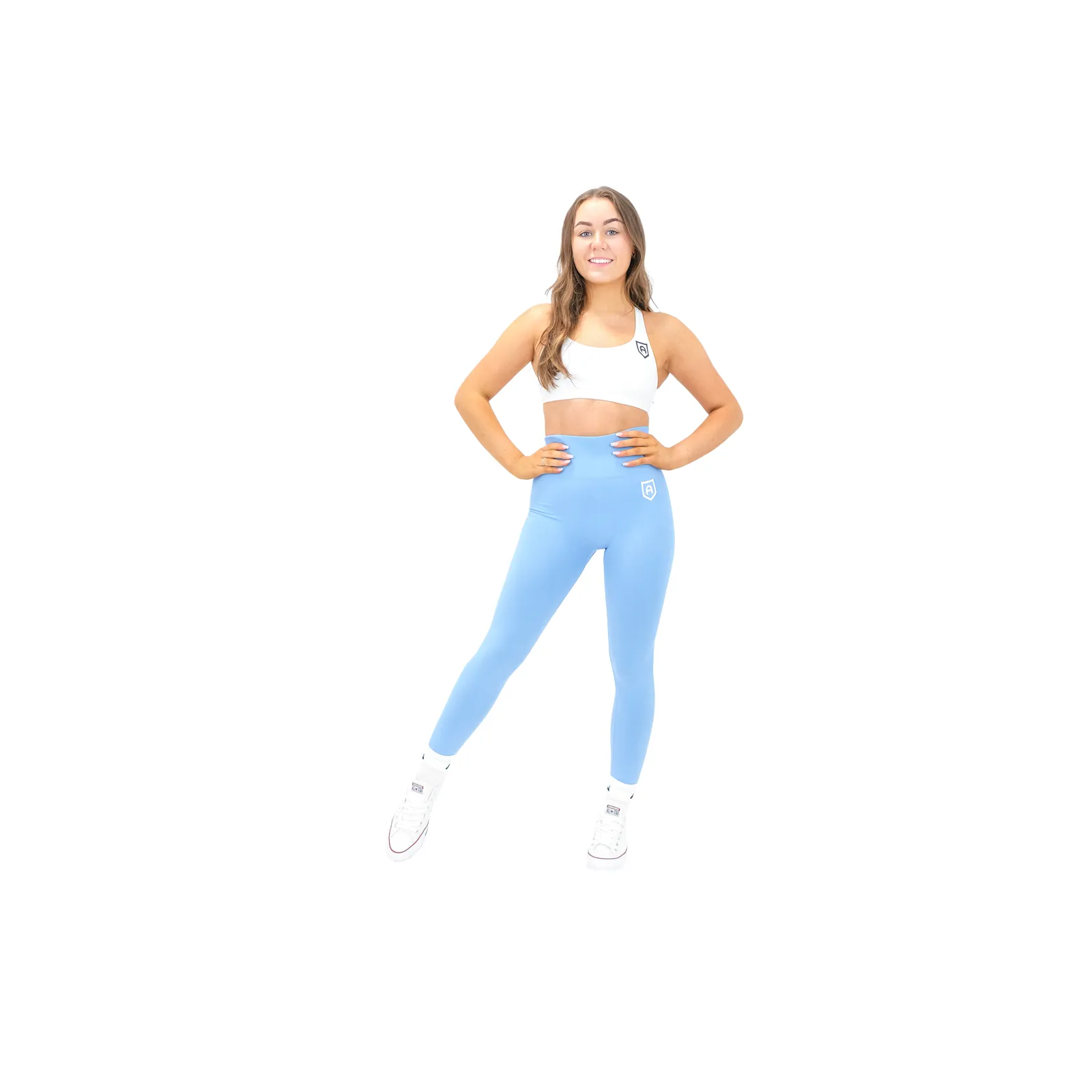 Peach Leggings - Blue