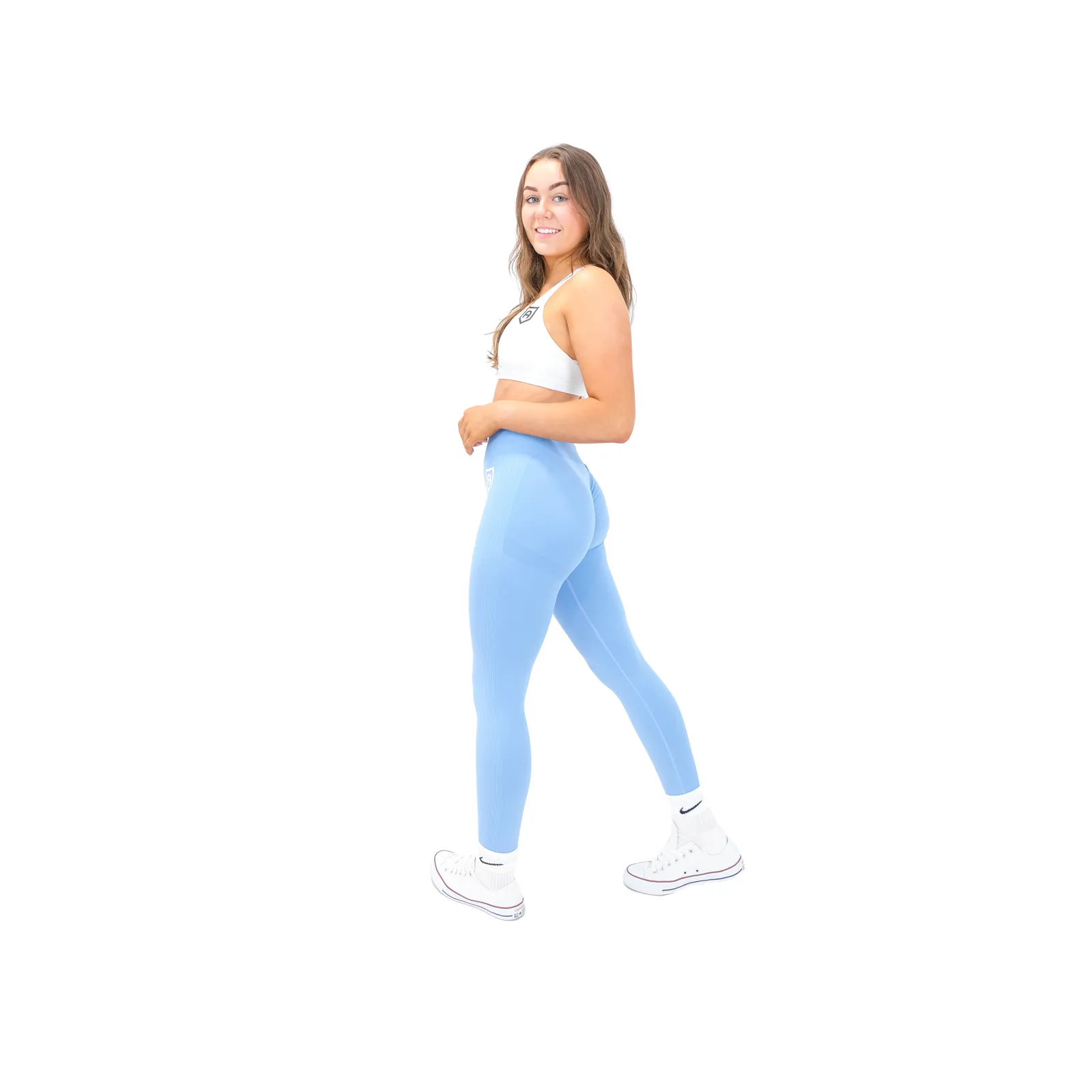 Peach Leggings - Blue