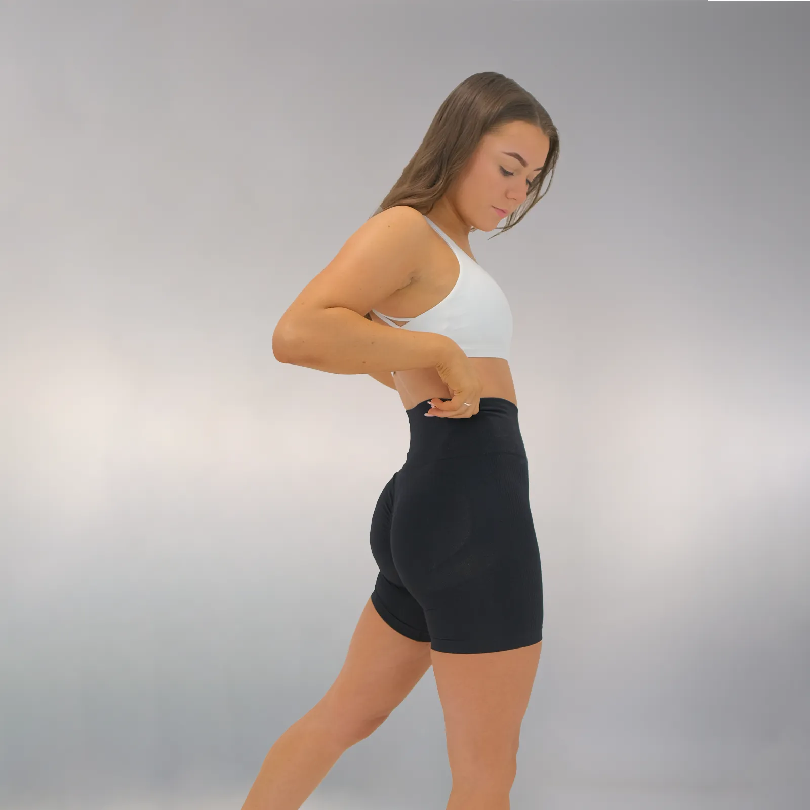 Peach Shorts - Black